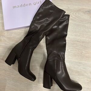 Madden Girl Tall Brown Boots